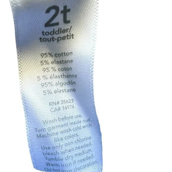 2T Carters Navy blue leggings, 100% Cotton, add to bundle of 3 or more for free - Picture 4 of 5